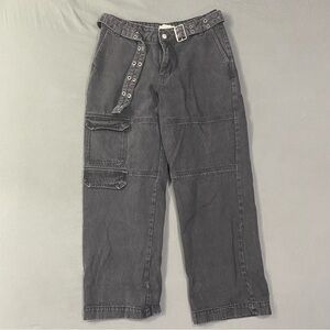 Forever 21 Baggy Black Goth Jeans